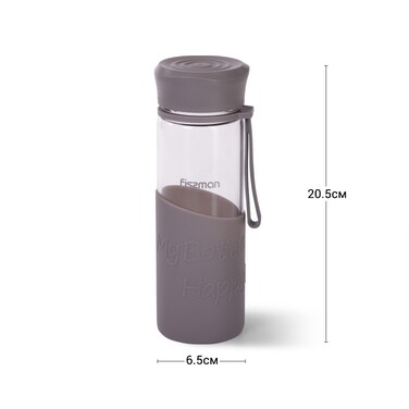 Пляшка скляна Fissman 500 мл  (6399)