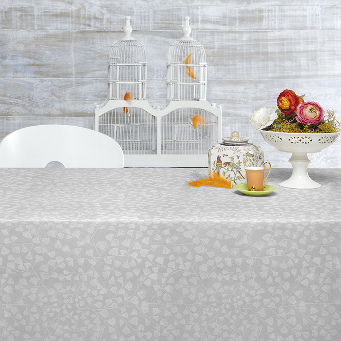 Скатертина Aitana Bonard Blanc, жаккард