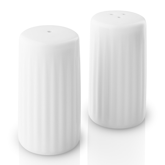 Набір для солі та перцю 2 предмета білих Legio Nova Eva Solo