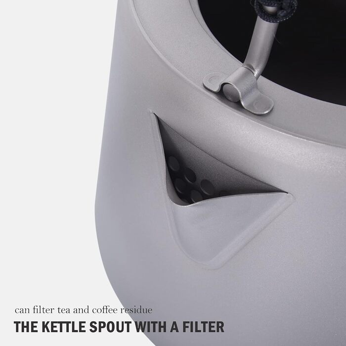 Титановый чайник с фильтром 1.4л. iBasingo