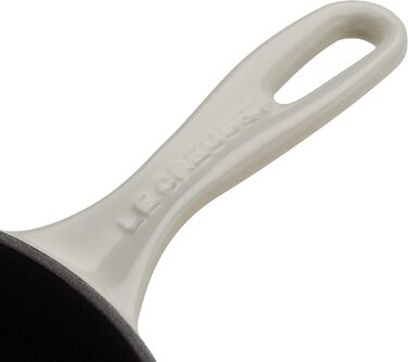 Чавунна сковорода LE CREUSET Signature, кругла, Ø. Для всіх типів плит, вкл. підходить для індукції, 1,93 кг, гранатовий, 20182239490422 (безе, 23 см)