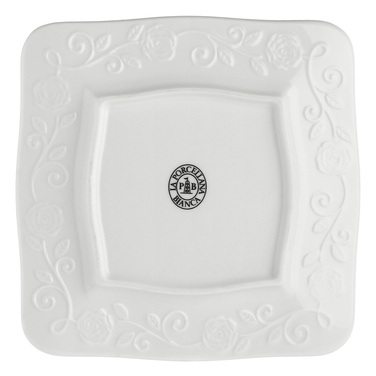 Тарілка квадратна La Porcellana Bianca FLORENTINA, порцеляна, 20 х 20 см