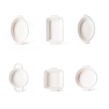 Кругла форма для запікання Fissman 10,5х6 см / 250 мл порцеляна ціна за шт (14149)