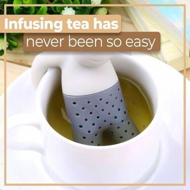 Силіконове ситечко для чаю у формі чоловічка 6,3 х 8,3 см Retoo