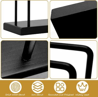 Тримач для серветок в ретро-стилі чорний Gohytal