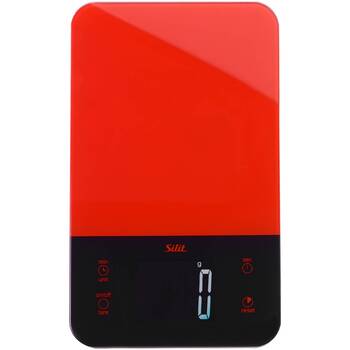 Цифрові ваги, чорний, 25,2 х 15,2 х 1,8 см, чорний / червоний WMF