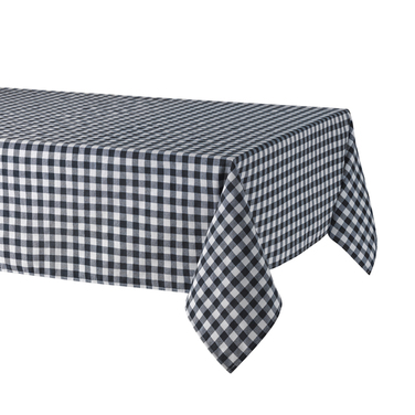 Скатертина бавовна з покриттям, 150 х 200 см Sara Navy Atenas Home Textile