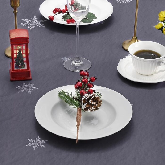 Різдвяна скатертина, темно-сіра 240 x 140 см прямокутна Yrendenge