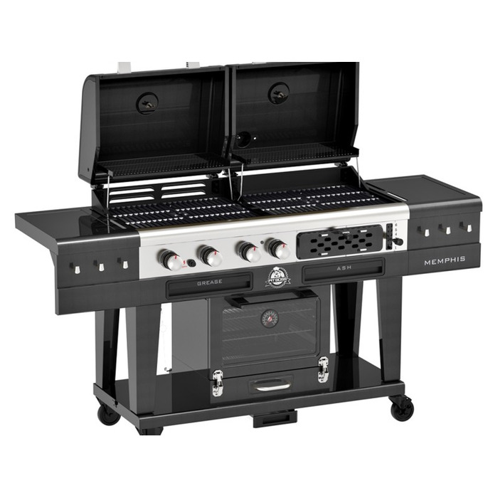 Комбинированный гриль Pit Boss Memphis Ultimate 2.0 Combo угольно-газовый с коптильной камерой 11064 Код: 012901