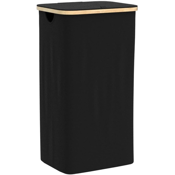 Кошик для білизни з кришкою 2 відділення вузький сірий мішок для білизни - сортувальник білизни ящик для білизни контейнер для білизни збірник для білизни комод для білизни кошик для білизни колектор темно-сірий (100 л, 100 л чорний)