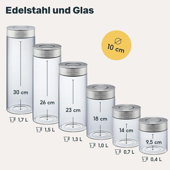 Набір для зберігання 12 предметів з кришкою SILBERTHAL