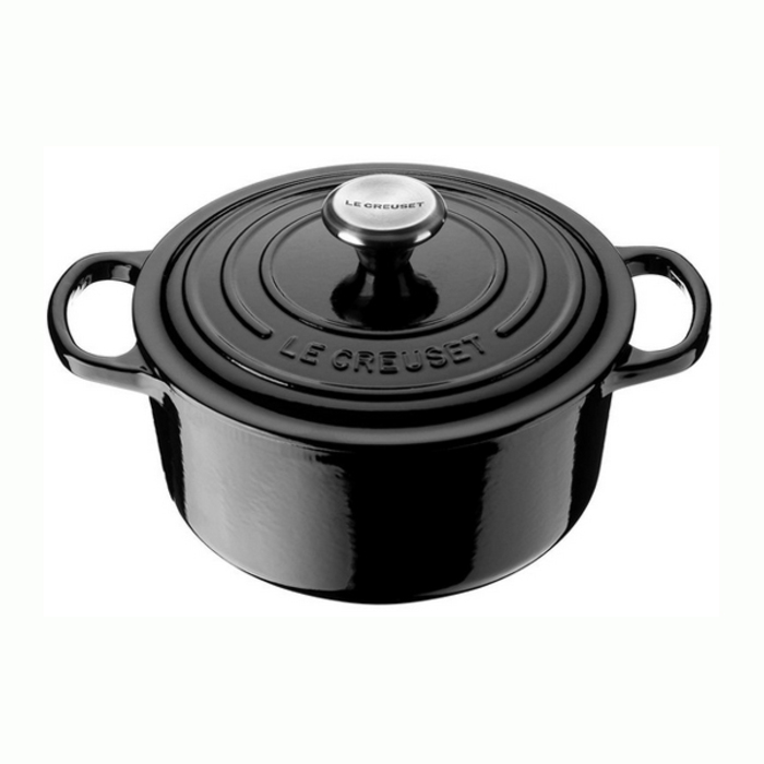 Каструля / жаровня з кришкою 16 см, чорна Le Creuset