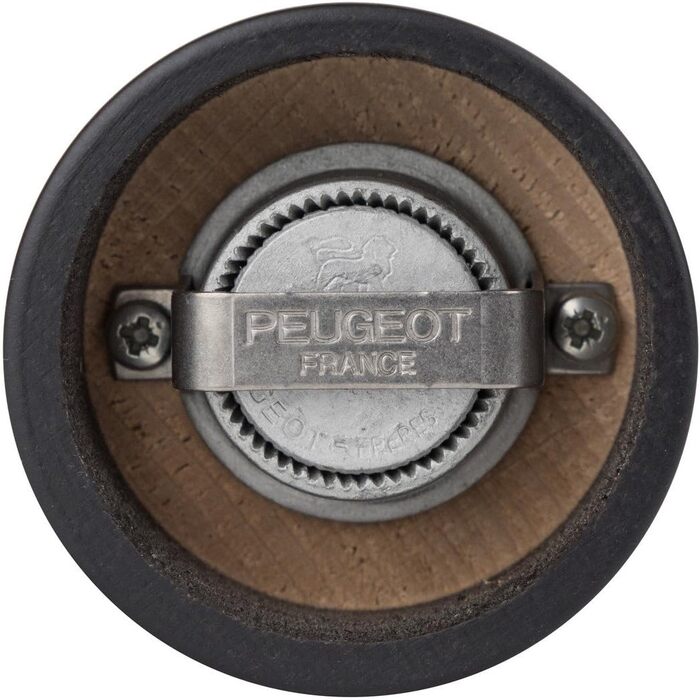 Млин для перцю Млин для солі Таїті 20 см Дует Перець Кришталева сіль - Класичне регулювання помелу - Виготовлено з деревини, сертифікованої PEFC - Французьке ноу-хау - Чорно-білий Набір млинів з матовим перцем Білий/Чорний