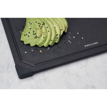 Набір обробних дощок з деревоволокна з тримачем, 4 предмети, чорний Zwilling