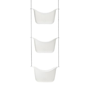 Полиці для ванної 91x28x13 см білі Bask Shower Caddy Trans Umbra