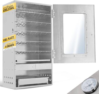 Коптильня з нержавіючої сталі з термометром Magnum VA EVERSMOKE