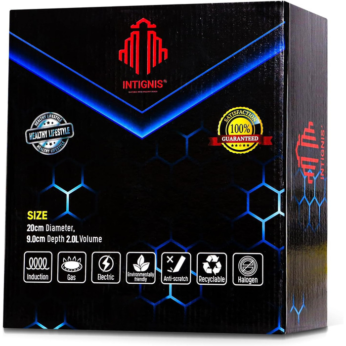 Сотейник 2 л з кришкою, 20 см INTIGNIS