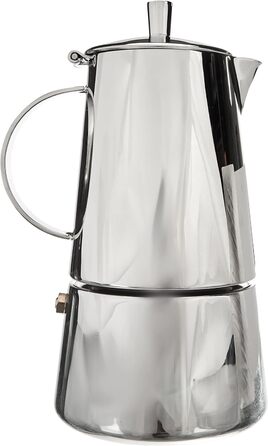 Кавоварка для еспресо Cilio 202113 Treviso 4 чашки, нержавіюча сталь, підходить для індукції