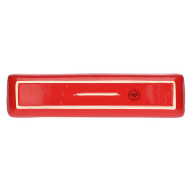 Блюдо сервірувальне прямокутне Rose&Tulpani Milano CONCERTO CORALLO, керамограніт, корал, 32 х 8 см