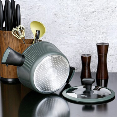 Каструля Fissman BRILLIANT 28x13,5 см / 7,1л зі знімними ручками (14383)