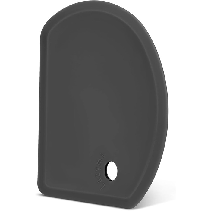 Гибкий силиконовый скребок для теста 15,2 х 11 см черный Lazymi