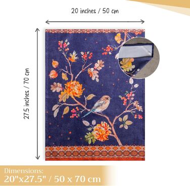 Набір із 3 багатоцільових кухонних рушників Барних рушників День подяки/Різдво (50 см x 70 см) (28 - Килим - Безкінечність, 50 x 70 см (Набір із 3 шт.)), 39 Hermine Noel