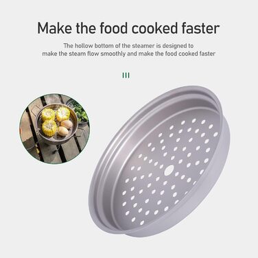 Портативний набір для пікніка 1.8 л. парова каструля та 1 л. каструля iBasingo