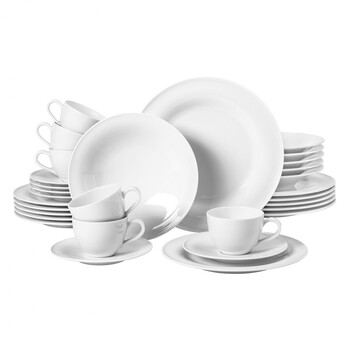 Набір столового посуду 30 предметів Beat White Seltmann Weiden