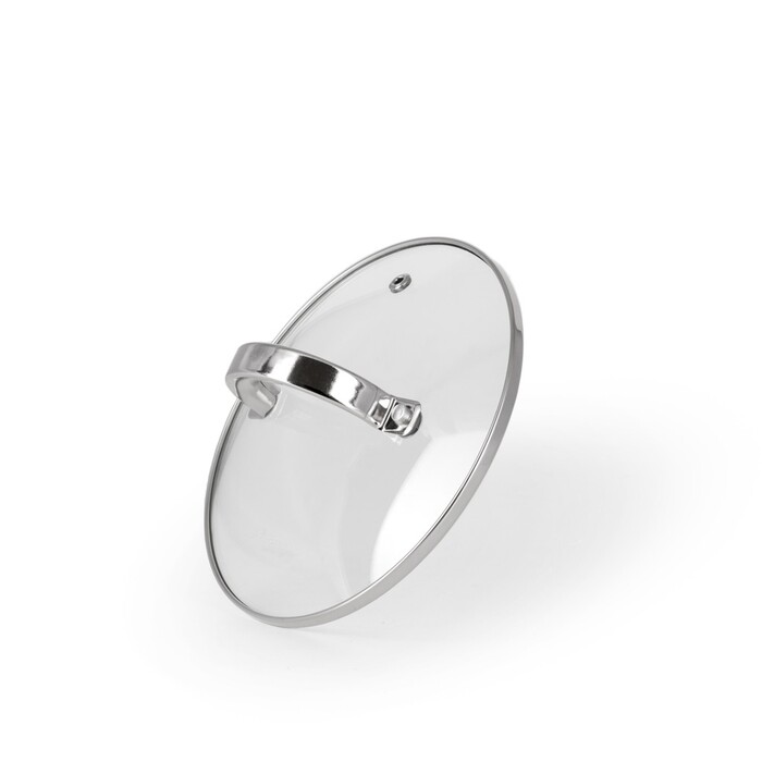 Ківш Fissman FELINA 16x10,5 см / 2,1л. зі скляною кришкою нержавеющая сталь (5337)