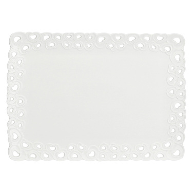 Піднос прямокутний La Porcellana Bianca VALENTINO, порцеляна, 35 х 26 см