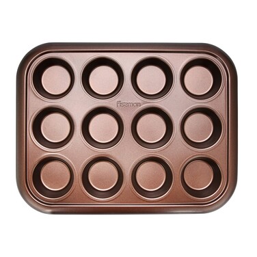 Форма для випікання Fissman 12 кексів 38x29,5x3,5 см (5650)