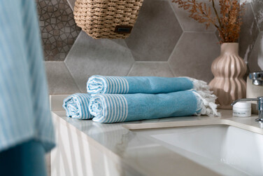 Полотенце Ardesto SPA 90х170см, 100% хлопок, аква