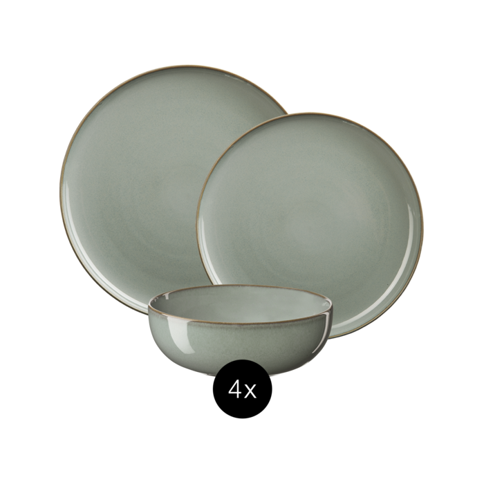 Столовий сервіз з 12 тарілок Eucalyptus Saisons ASA-Selection