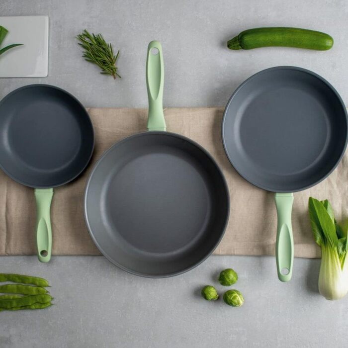 Сковорода 24 см, зеленая Ecolution Fackelmann