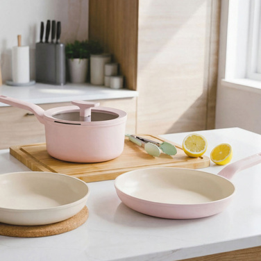 Набір посуду з антипригарним покриттям BergHOFF LEO BALANCE Rose, 5 пр.