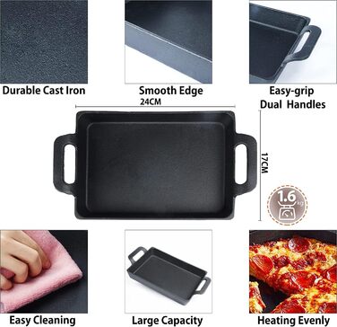 Чавунна сковорода Bestargot Camping