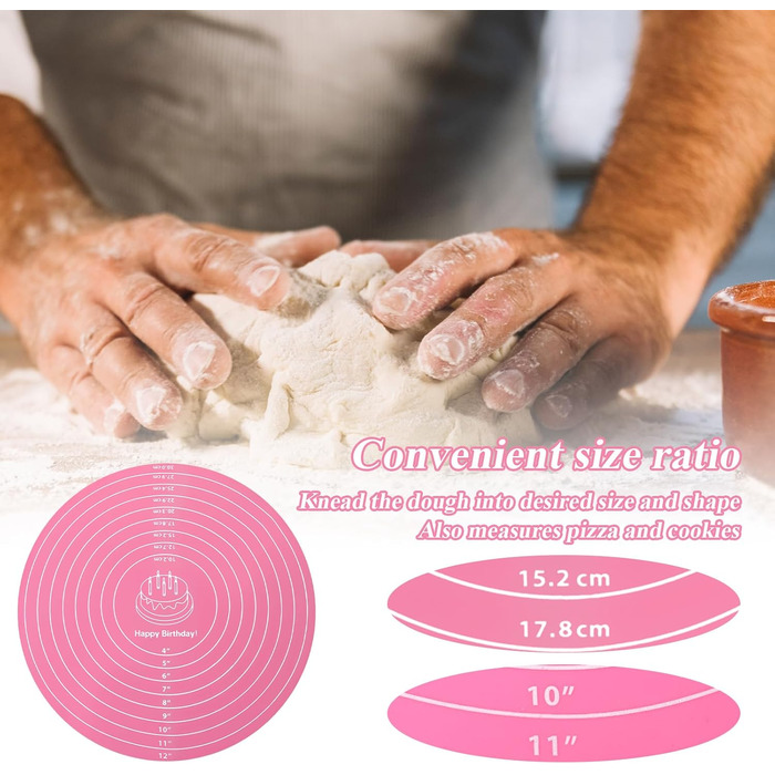 Круглий силіконовий килимок для випічки 30 см Molain