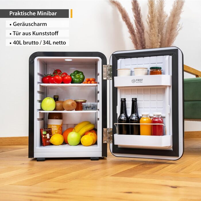 Мини-холодильник 40 л черный TZS First Austria