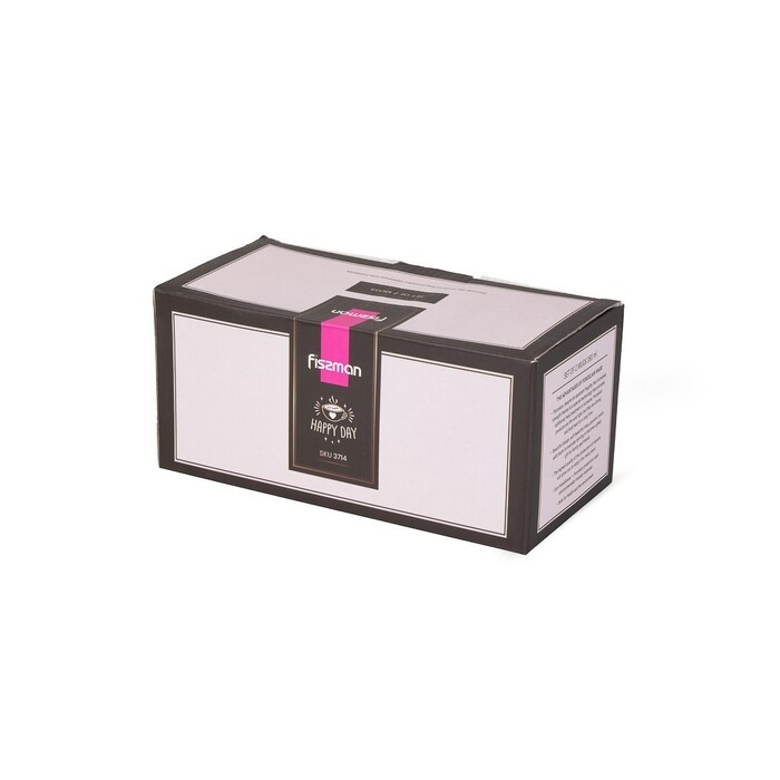 Набор из 2-х кружек Fissman 380 мл LOVE YOU фарфор (3714)