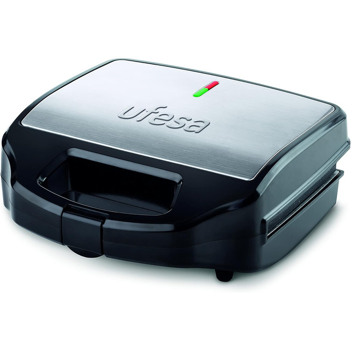 Контактний гриль Ufesa та тостер для сендвічів XXL підходять для всіх розмірів тостів, гриль для стейків і паніні, бутербродниця з антипригарним покриттям, електричний гриль, який легко чистити, ізольовані ручки, 1000 Вт, PR1000 (3-в-1 900 Вт)