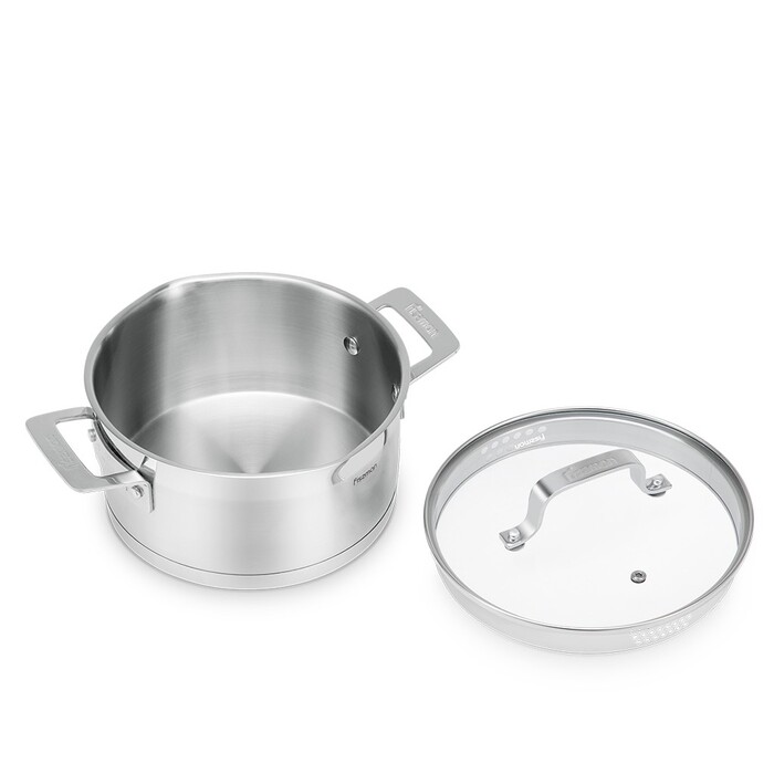 Кастрюля со стеклянной крышкой 18 см 2,2 л FOBUS Fissman