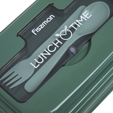 Ланч-бокс з трьома відділенням 21,5 х 15 х 8 см 1100 зелений Fissman
