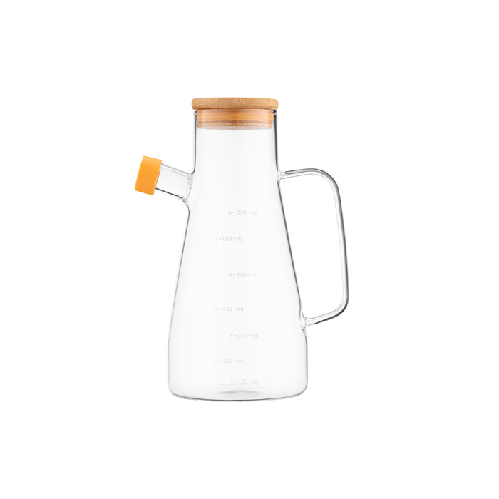 ARDESTO Пляшка для олії та оцту Midori, 650мл, боросилікатне скло, прозорий