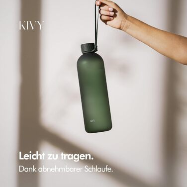 Бутылка для воды 1,5 л тритановая, зеленая ель KIVY