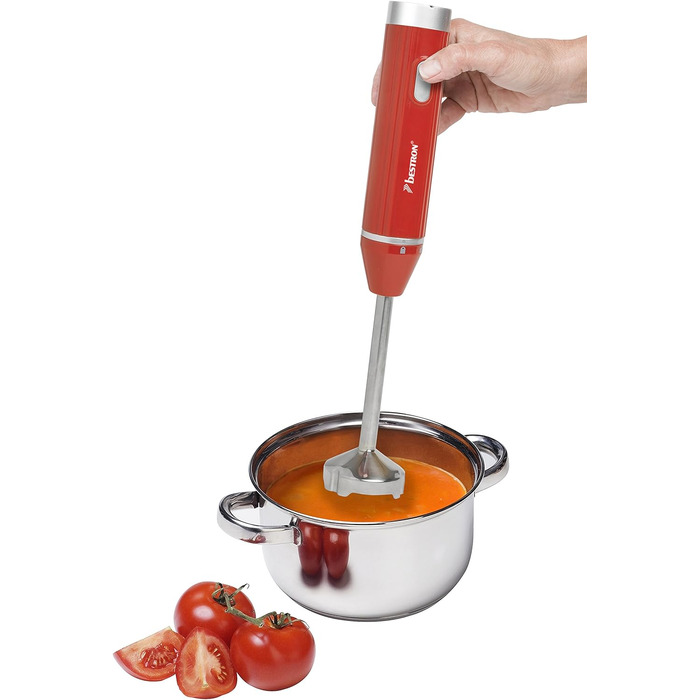 Набір ручних блендерів Bestron AHB400Z в коробці, 400 Вт, (червоний)