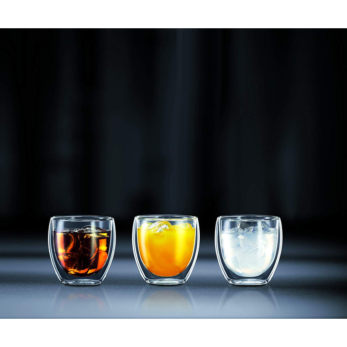 Набір склянок з подвійними стінками, 0,25 л, 6 предметів, Pavina Bodum