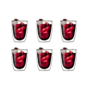 Набір склянок з подвійними стінками, 0,35 л, 6 предметів, Pilatus Bodum