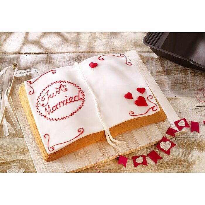 Форма для випічки у вигляді книги велика, 34 х 25 х 4,5 см, RBV Birkmann