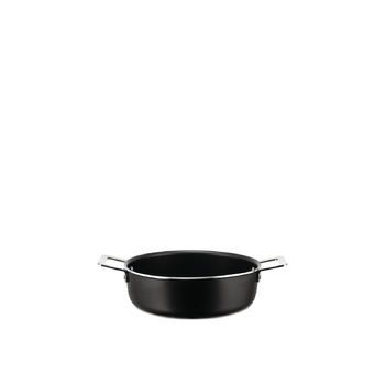 Каструля низька з двома ручками 24 см, Чорна Pots & Pans Alessi