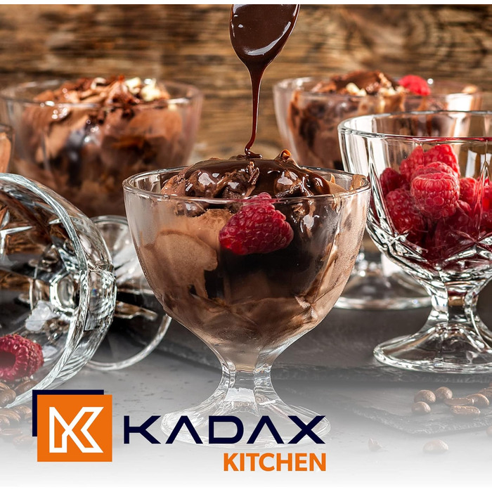 Набор креманок для мороженого 6 шт. 300 мл KADAX